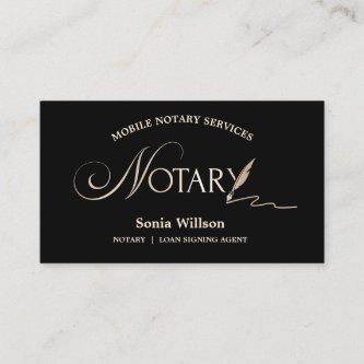 Typography Mobile Notary & Loan Signing Agent Law