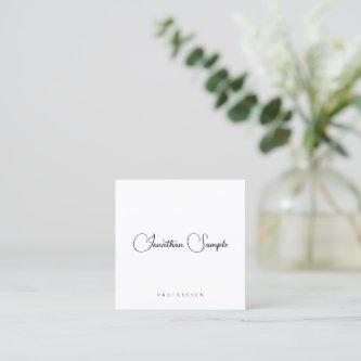 Typography Modern Elegant Simple Template Square