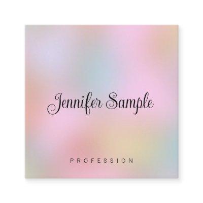 Typography Modern Elegant Template Personalized Square