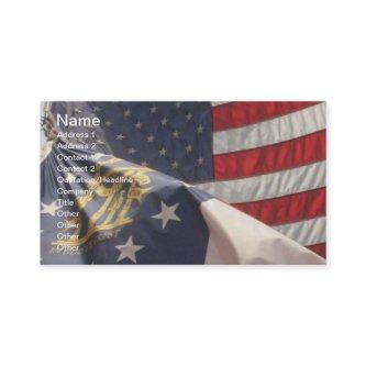 U.S. and Georgia Flags