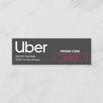 Uber Driver Promo Code Referral Mini