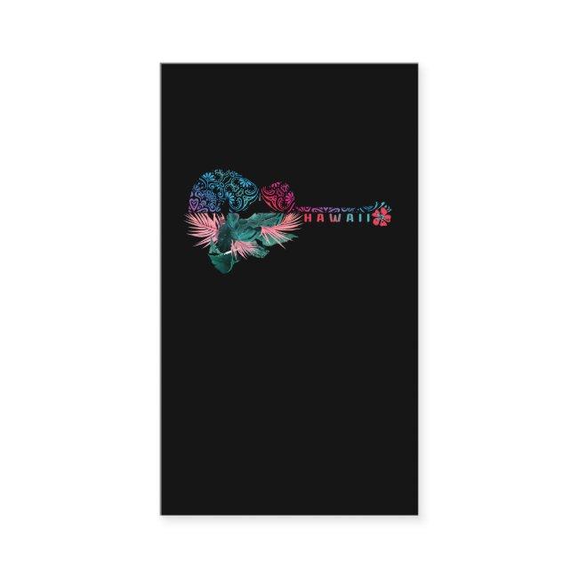 Ukulele Tribal Flower Aloha Guitar Hawaii