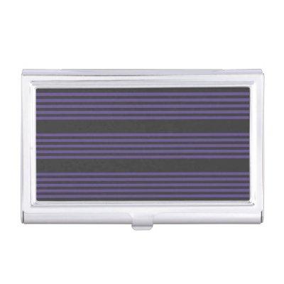 Ultra violet and charcoal five stripe pattern  case