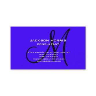 Ultramarine Blue Unique Modern Professional