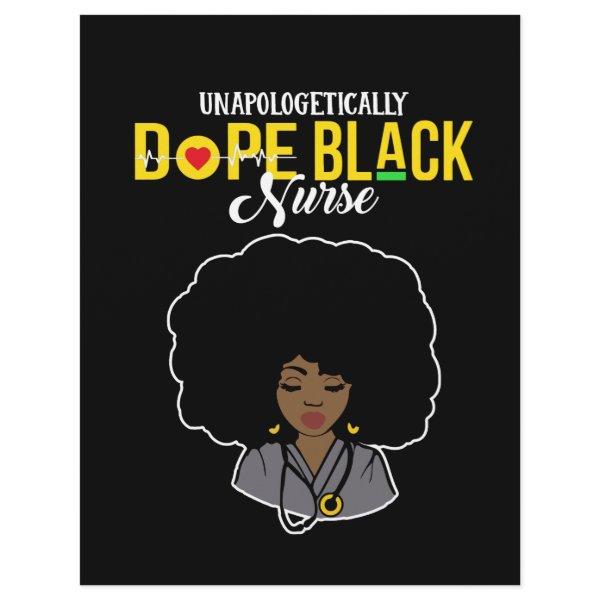 Unapologetically Dope Black Nurse Letterhead