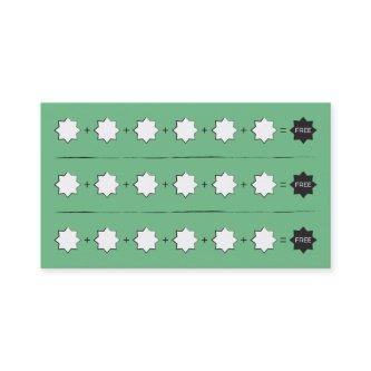 Unbranded Stars Punch Stamp Loyalty Card