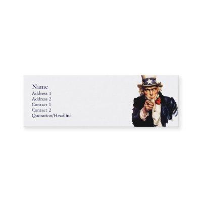 Uncle Sam Skinny Profile Cards