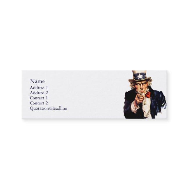 Uncle Sam Skinny Profile Cards