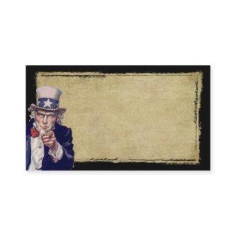 Uncle Sam & Tan- Prim Biz Cards