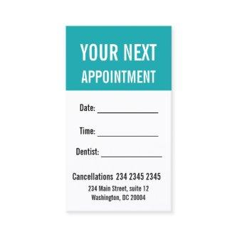 Understated Elegance BOLD Appointment Reminder