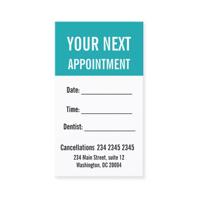 Understated Elegance BOLD Appointment Reminder
