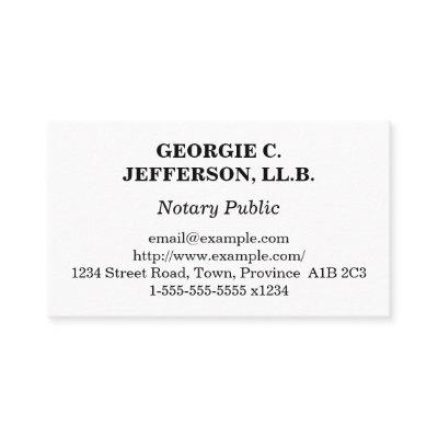 Understated Notary Public