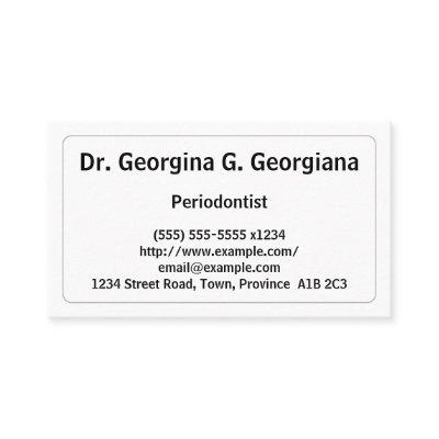 Understated Periodontist