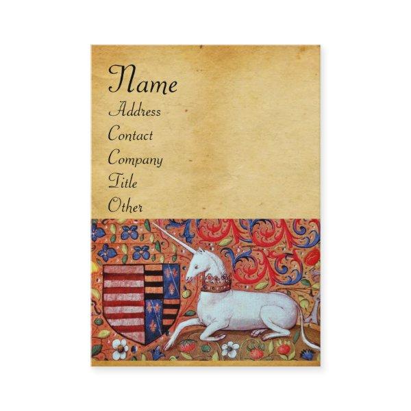UNICORN / Antique Brown Parchment Monogram
