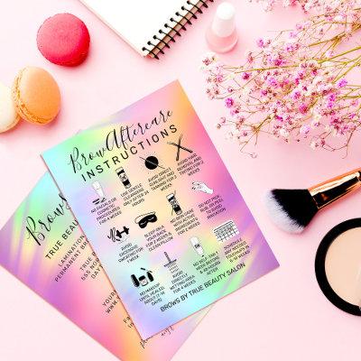 Unicorn Holographic Brows Aftercare Icon Business