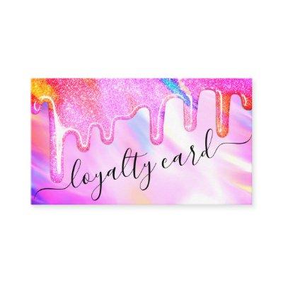 Unicorn Holographic Thick Glitter Drips Loyalty