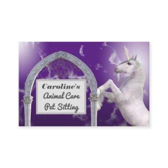 Unicorn Horse Purple Marble Animal Care