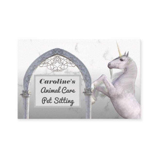 Unicorn Horse White Marble Animal Care