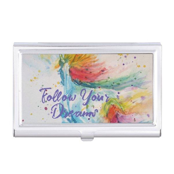 Unicorn Watercolor Rainbow Follow Your Dreams  Case
