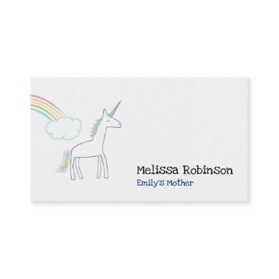 Unicorn with a Rainbow and Cloud