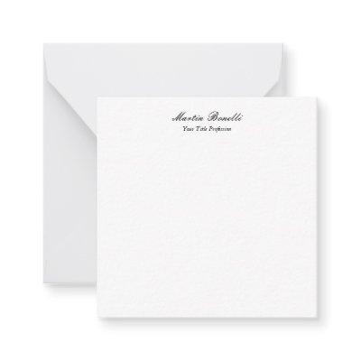 Unique amazing professional calligraphy business note card
