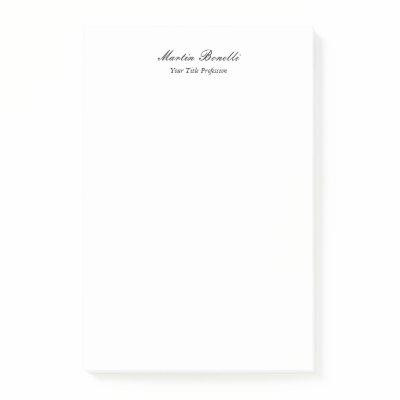 Unique amazing professional calligraphy business post-it notes