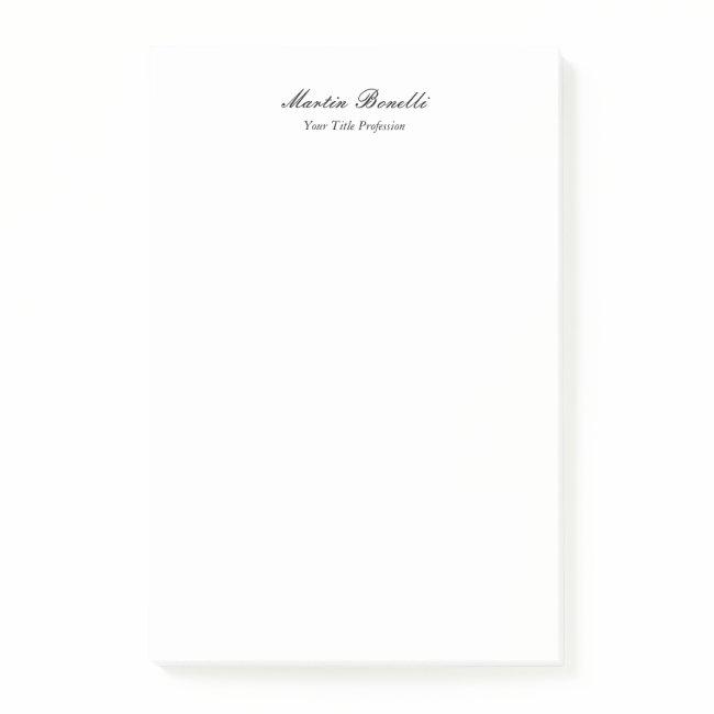 Unique amazing professional calligraphy business post-it notes