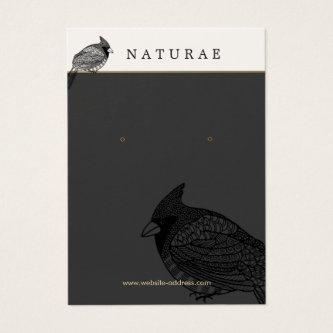 Unique Artistic Bird Earring Jewelry Display