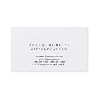 Unique Attorney at Law White Simple