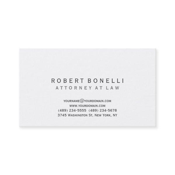 Unique Attorney at Law White Simple