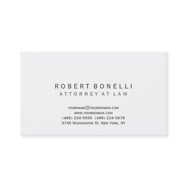Unique Attorney at Law White Simple