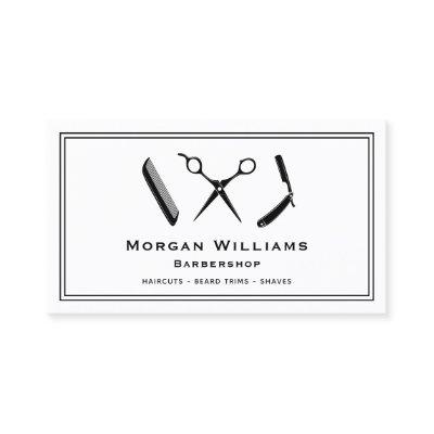 Unique Barber Barbershop Haircut Beard Trim Shave