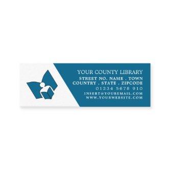 Unique Blue Library Bookmark