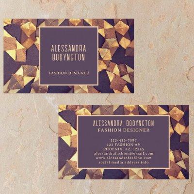 Unique brown gold abstract boho bold elegant