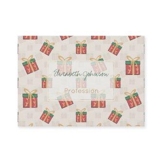 Unique Christmas Gift Boxes Doddles Pattern