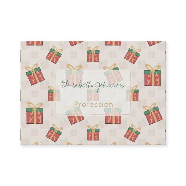 Unique Christmas Gift Boxes Doddles Pattern