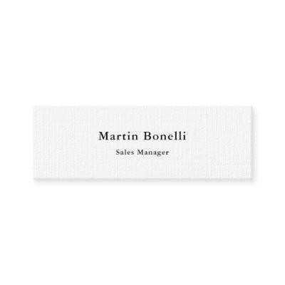 Unique Classic Simple Black White Linen Two Sided Mini
