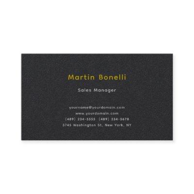 Unique Classical Simple Gold Color Name Black