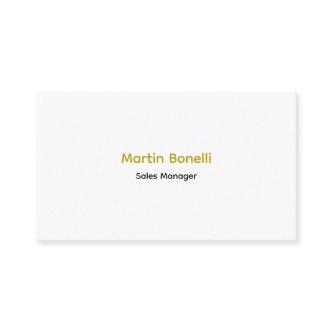 Unique Classical Simple Gold Color Name Two Sided