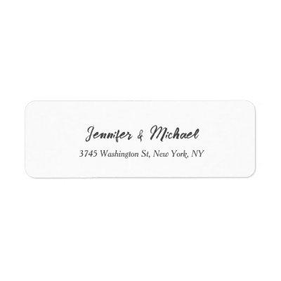 Unique Classical Wedding Calligraphy Handwriting Label