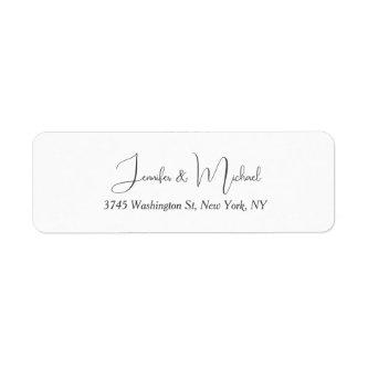 Unique Classical Wedding Calligraphy Handwriting Label
