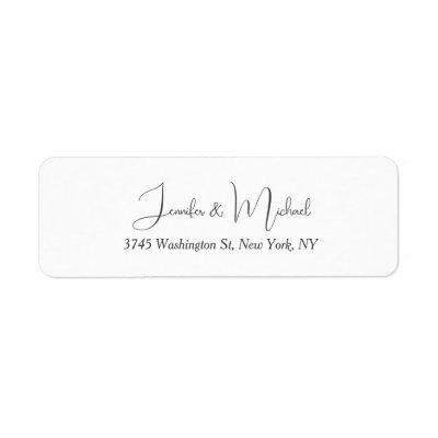 Unique Classical Wedding Calligraphy Handwriting Label