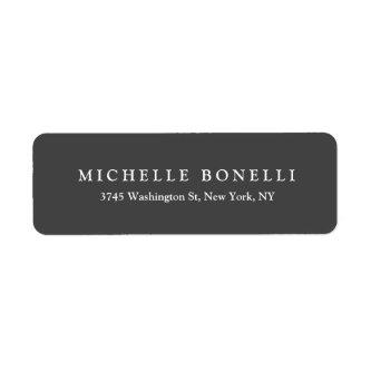 Unique Creative Gray Custom Return Address Label