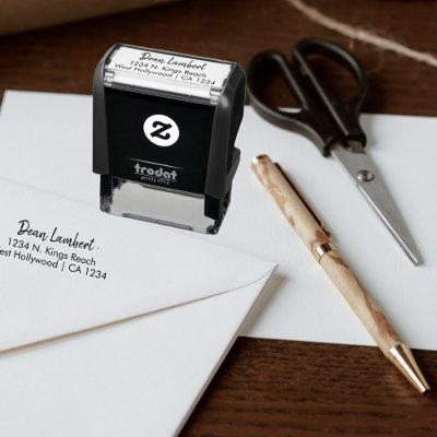 Unique Custom Signature Address Personalized Self-inking Stamp
