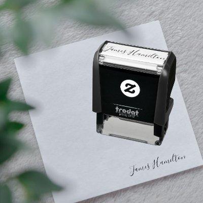 Unique Custom Signature personalized Self-inking Stamp