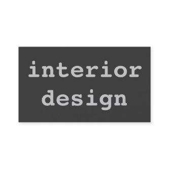 Unique Cute Plain Gray Interior Designer