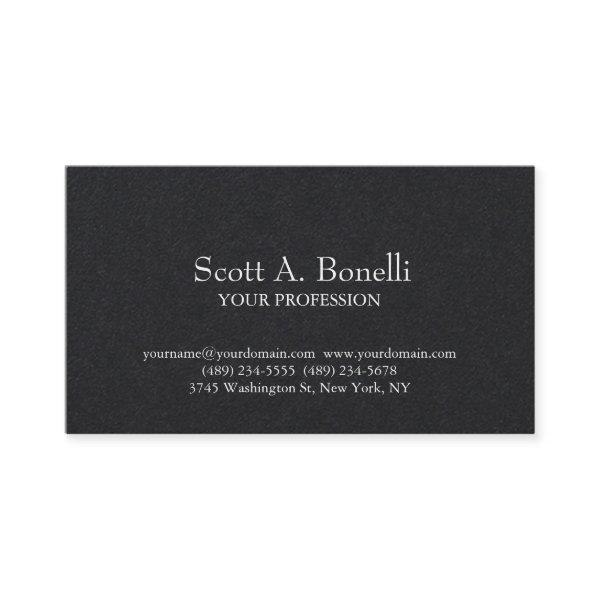 Unique Elegant Plain Simple Gift Template Black