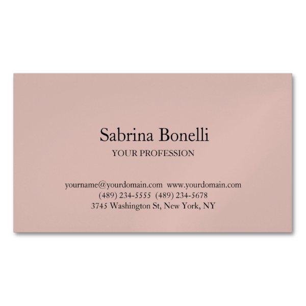 Unique Elegant Plain Simple Rose Gold Color  Magnet