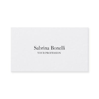 Unique Elegant Plain Simple White