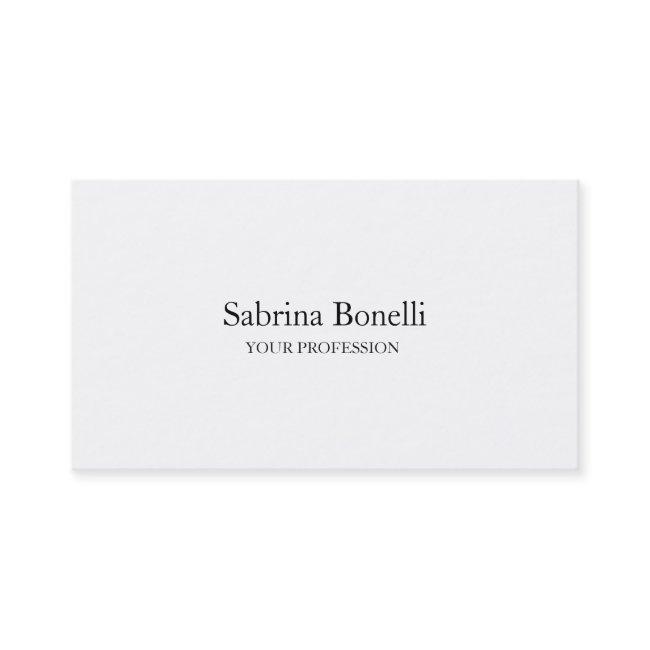 Unique Elegant Plain Simple White